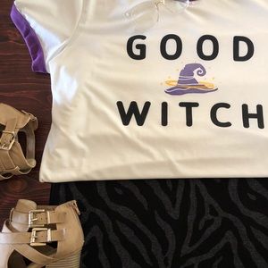 LuLaRoe Halloween Outfit Liv T & Cassie Skirt